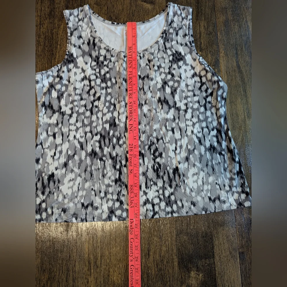 212 Collection Monochrome‎ Patterned Tank Top - Picture 7 of 7